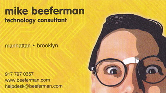 Mike Beeferman Technology Consultant Business Card